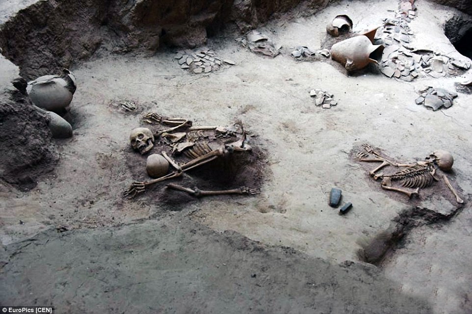 Tragic: Photographs of the site of devastation were released last week and have touched people across China
