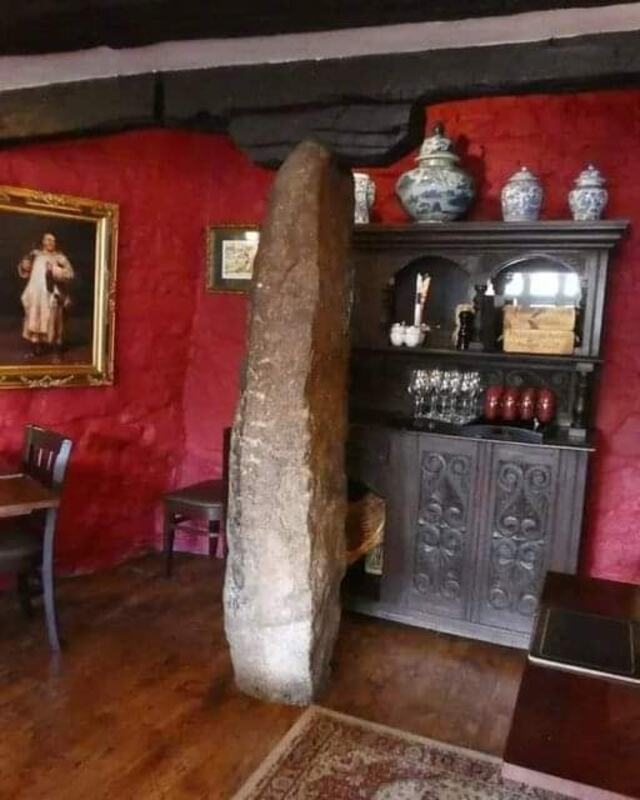 The Standing Stone at The Oxenham Arms: Dartmoor’s Ancient Monolith in a Historic Pub