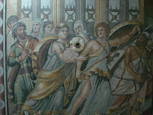 Archaeologists in France have uncovered fragments of a stunning 2nd-century CE life-size mural of the Greek hero Achilles, found in a Roman home near Reims. The discovery also includes a mosaic depicting the myth of Achilles disguised at the court of King Lycomedes. (Credit: Bora Gurel / CC BY-NC-ND 2.0)