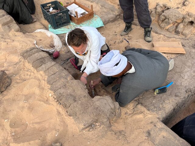 Archaeologists uncover incredible details during excavations at the tomb complex of Queen Meret-Neith in Abydos. (Photo: EC Köhler)