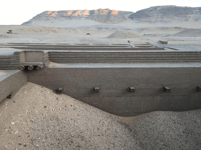 Dating back to 3300 B.C.E., the ancient city of Abydos is home to royal tombs from the First Dynasty, like the one pictured above, shedding light on early Egyptian civilization.