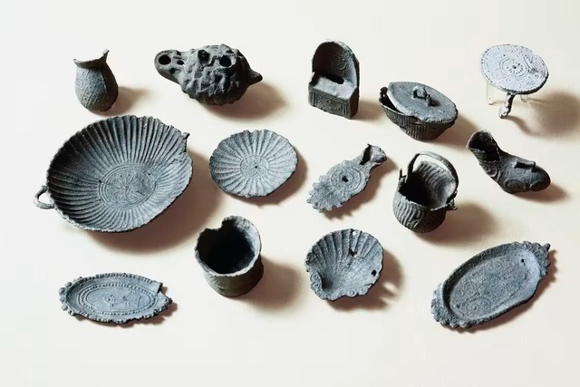 Intricate lead toys discovered in the tomb of Julia Graphis of Brescello offer a rare glimpse into childhood in ancient times. (Credit: De Agostini / Getty Images)