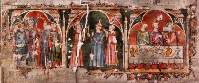 This panel highlights medieval life and ecclesiastical themes with remarkable detail and symbolism. (Source: Angers Cathedral Archives)