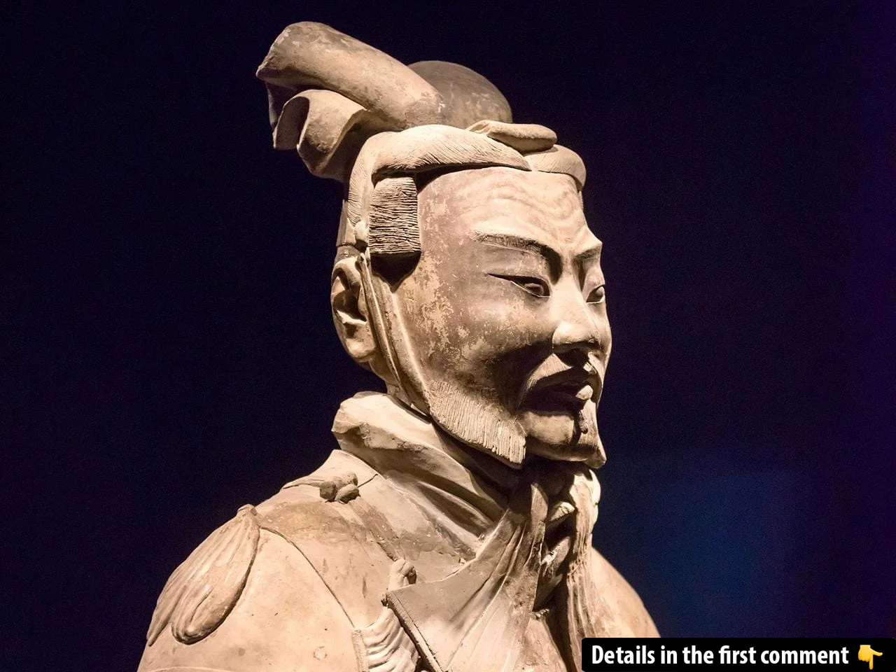 Among the 2,000 terracotta figurines unearthed to date, only 10 have been identified as high-ranking commanders, making them exceptionally rare. (Credit: Bill Dickinson, Flickr)