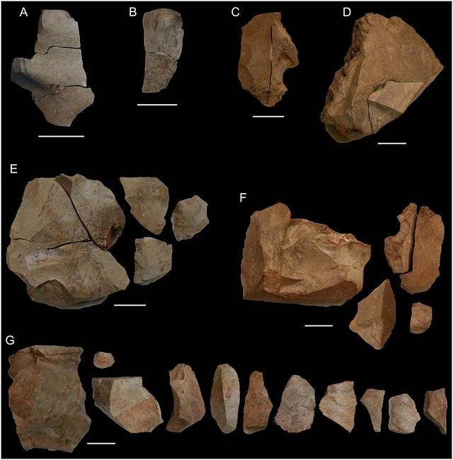 An in-depth look at the carefully identified refit sets from the Sunbury Ring G artifacts. Credit: Caroline Spry et al., Australian Archaeology (2025).