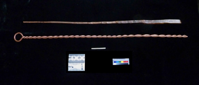 Metalsmith John Fenn fashioned experimental wires to investigate how Snettisham’s torcs might have been manufactured.