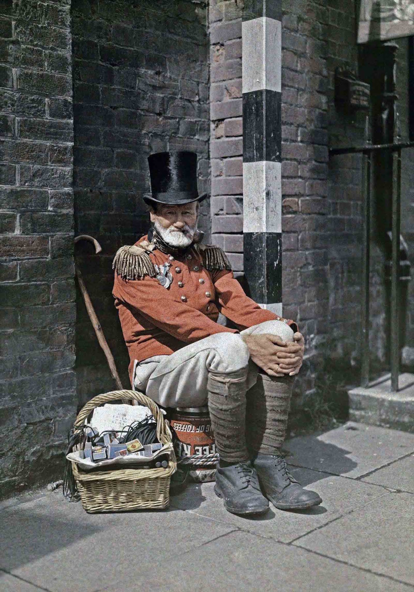 A War Veteran’s Struggle – In Canterbury, Kent, a former soldier makes a humble living selling matches on the street.
