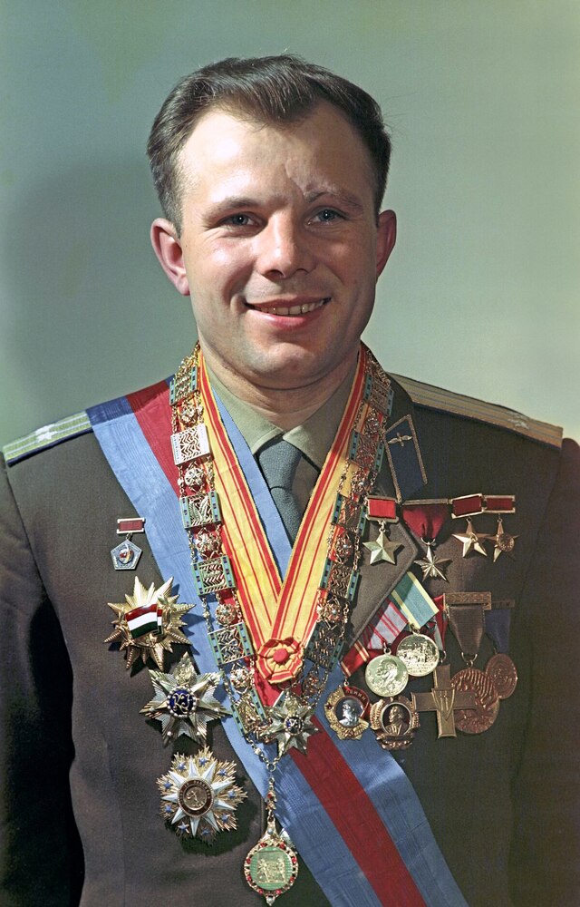 A powerful tribute to Y.A. Gagarin, the first human to journey into space.