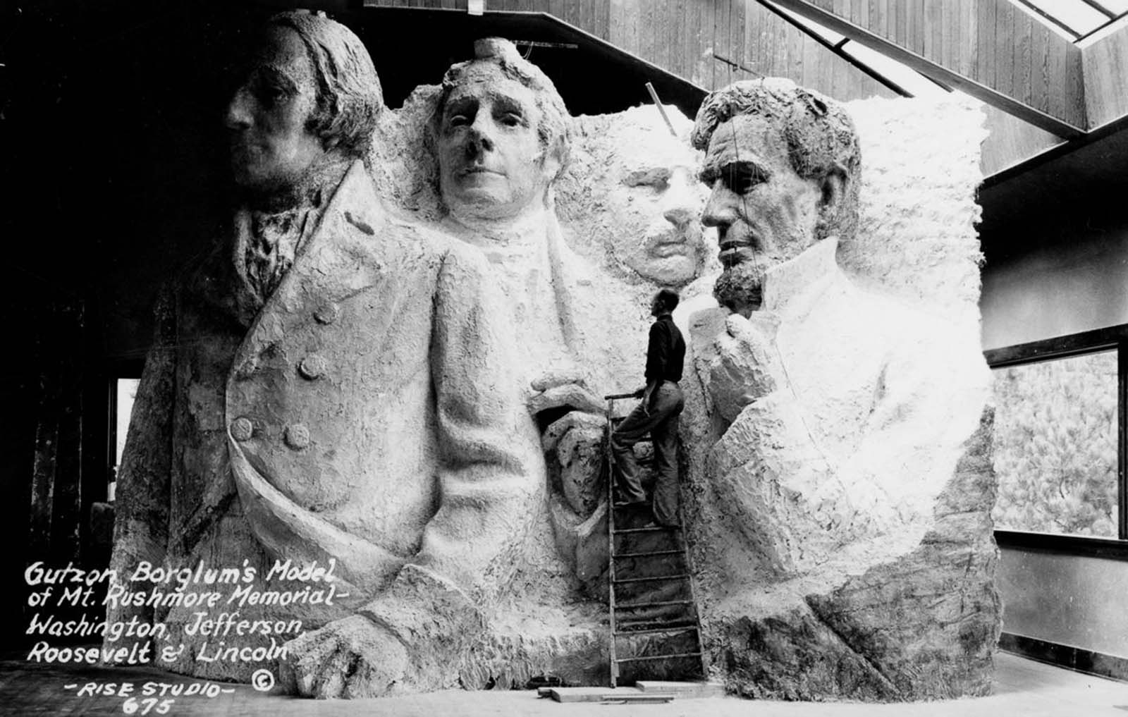 Borglum’s vision for the Mount Rushmore Memorial, 1933.