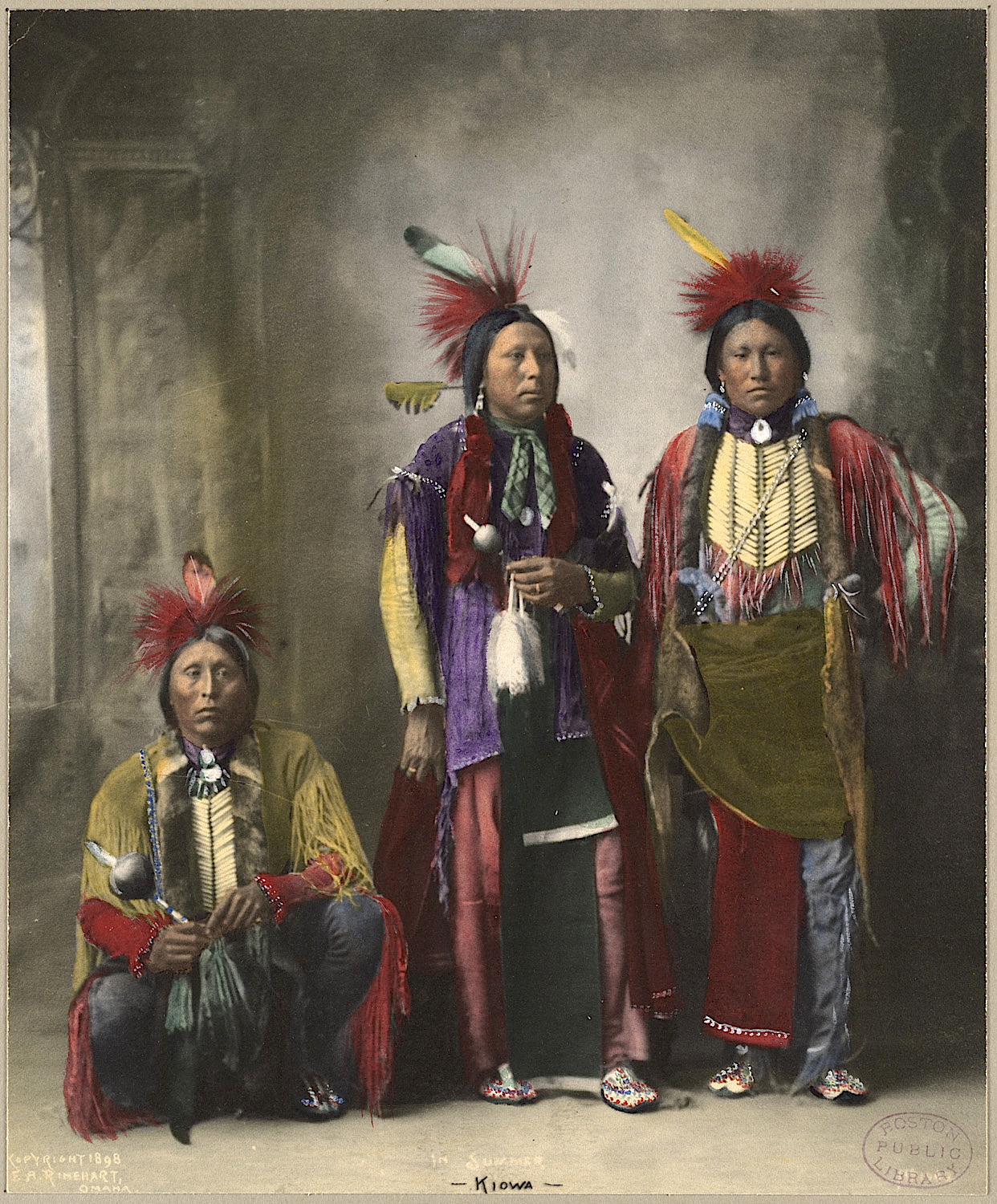 “In Summer,” a portrait of a Kiowa man, taken in 1898 by F.A. Rinehart.