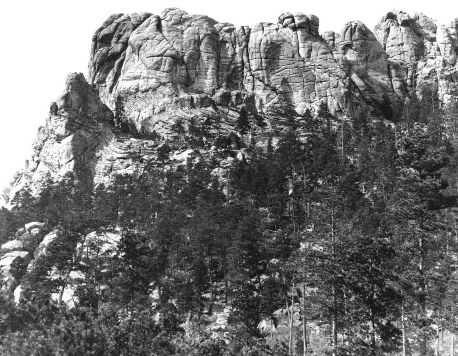 Mount Rushmore (formerly known as Six Grandfathers) before construction, circa 1905.