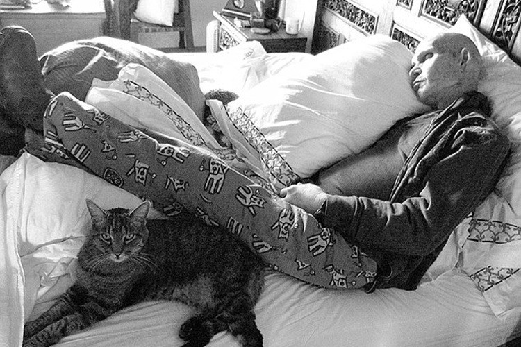 Patrick Swayze: Resting with His Companion