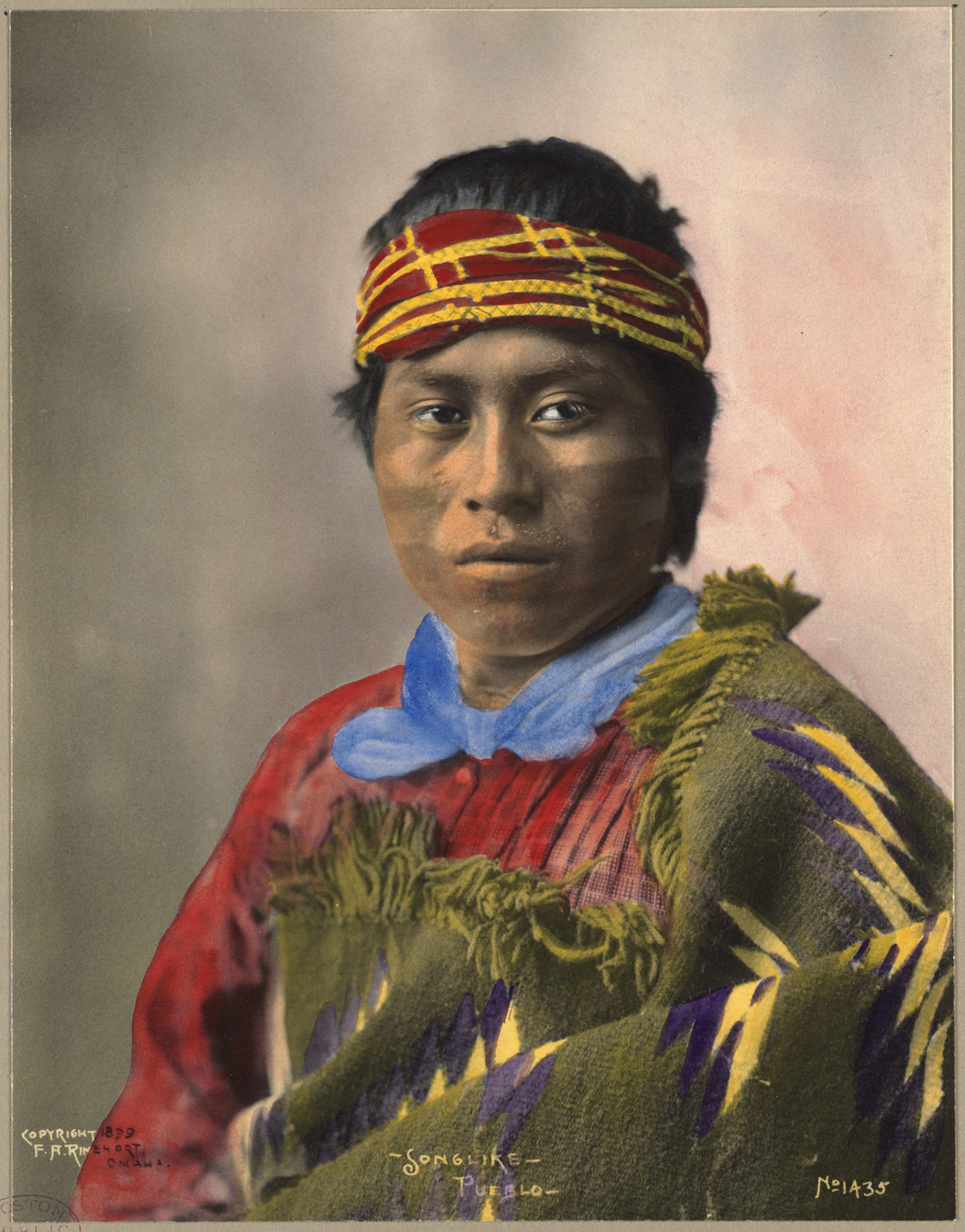 “Songlike,” a Pueblo man, captured in a timeless portrait in 1899 by F.A. Rinehart.