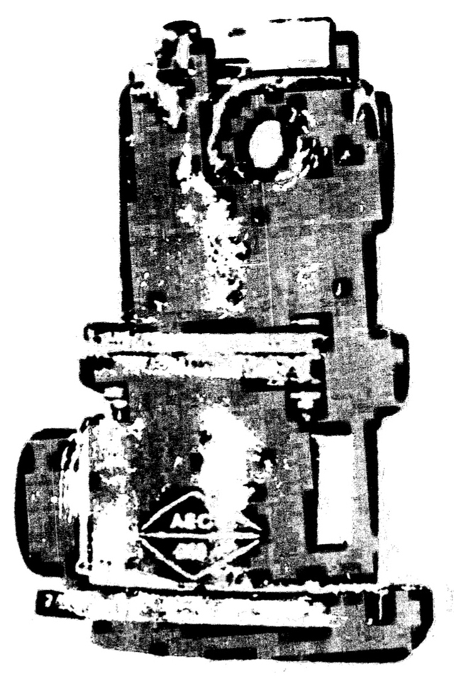 The damaged MC-722 Arm/Safe Switch from Weapon No. 2 following the 1961 B-52 accident in Goldsboro.